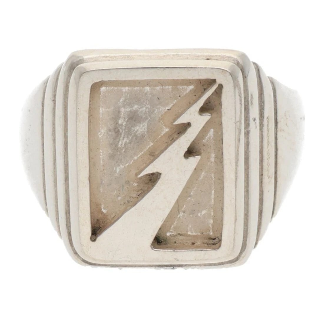 GOROWS THUNDER RING MEN'S: Gorows Thunder Ring Men's Brand: goro's Type/Style: Ring Material: 925 Silver Color: silver Size: US Size 19 Accessories: None Accessories Notice: When purchasing pre-owned goods, please refer to the