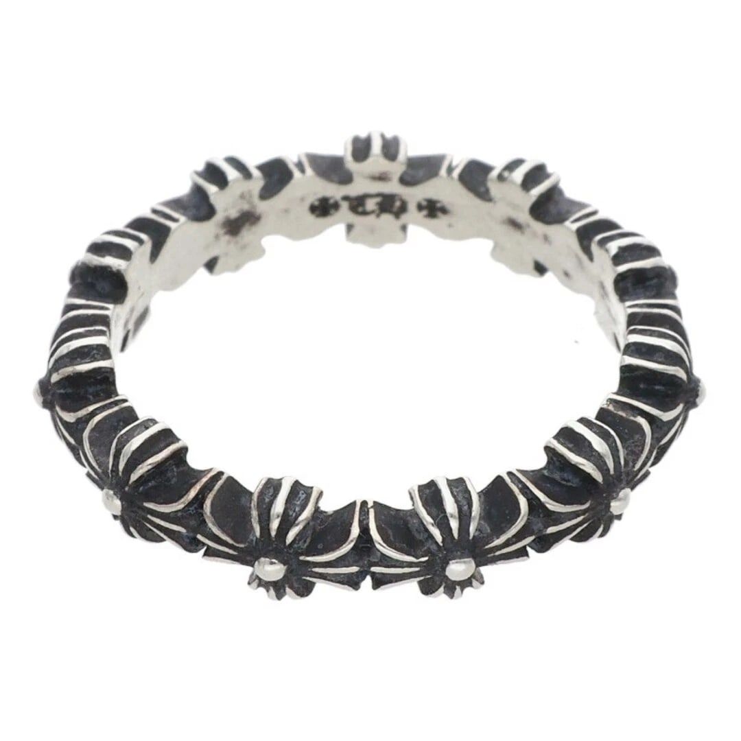 CHROME HEARTS PLUS SILVER RING MEN'S: Chrome Hearts Plus Silver Ring Men's Brand: Chrome Hearts Type/Style: Ring Material: 925 Silver Color: silver Size: US Size 7 Accessories: None Accessories Notice: When purchasing pre-owned goods,