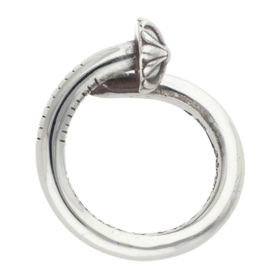 CHROME HEARTS CROSSBALL SILVER RING - 4