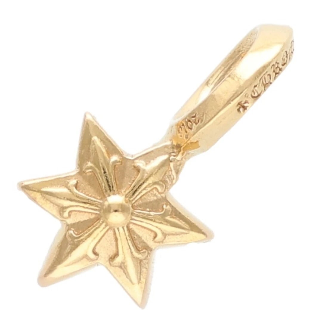CHROME HEARTS STACK STAR CHARM GOLD NECKLACE TOP: Chrome Hearts Stack Star Charm Gold Necklace Top Brand: Chrome Hearts Type/Style: Necklace Material: 22K YG Color: YG Size: vertical 1.4cm Accessories: None Accessories Notice: When purcha