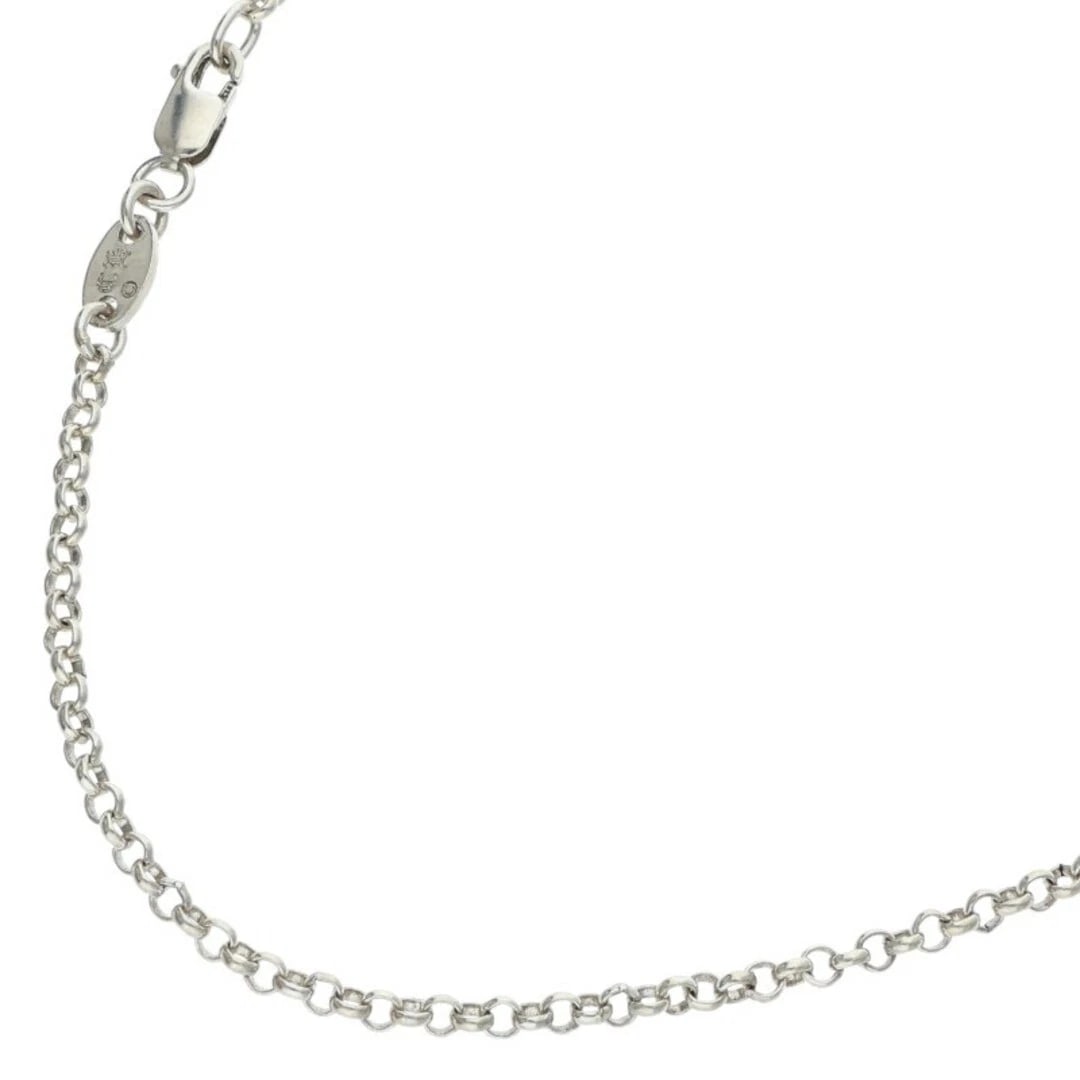 CHROME HEARTS NECKCHAIN ROLL CHAIN SILVER NECKLACE: CHROME HEARTS NECKCHAIN ROLL CHAIN SILVER NECKLACE Brand: Chrome Hearts Type/Style: Necklace Material: 925 Silver Color: silver Size: total length 40cm Accessories: None Accessories Notice: When