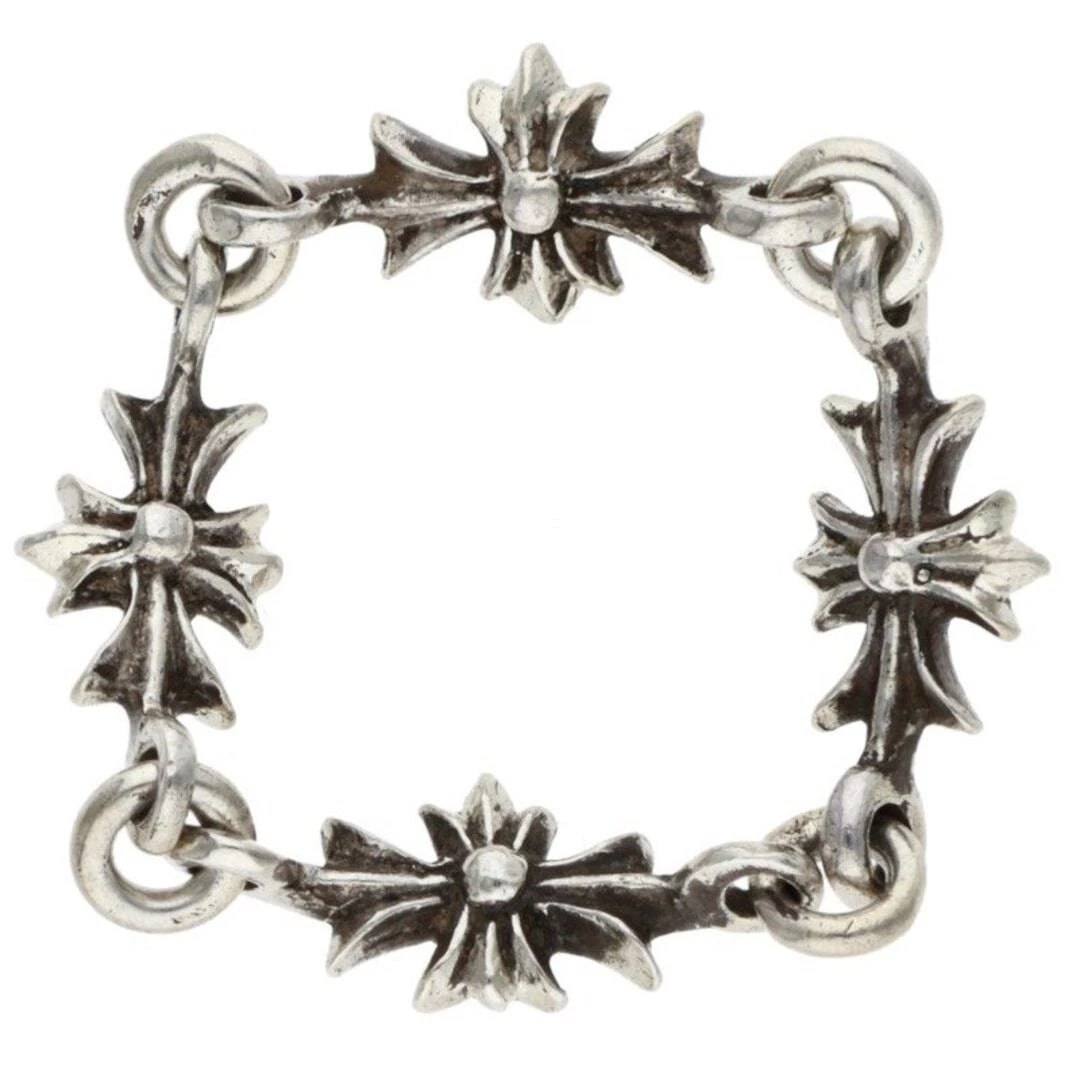 CHROME HEARTS RING TINY ECH PLUS SILVER MEN'S - 2