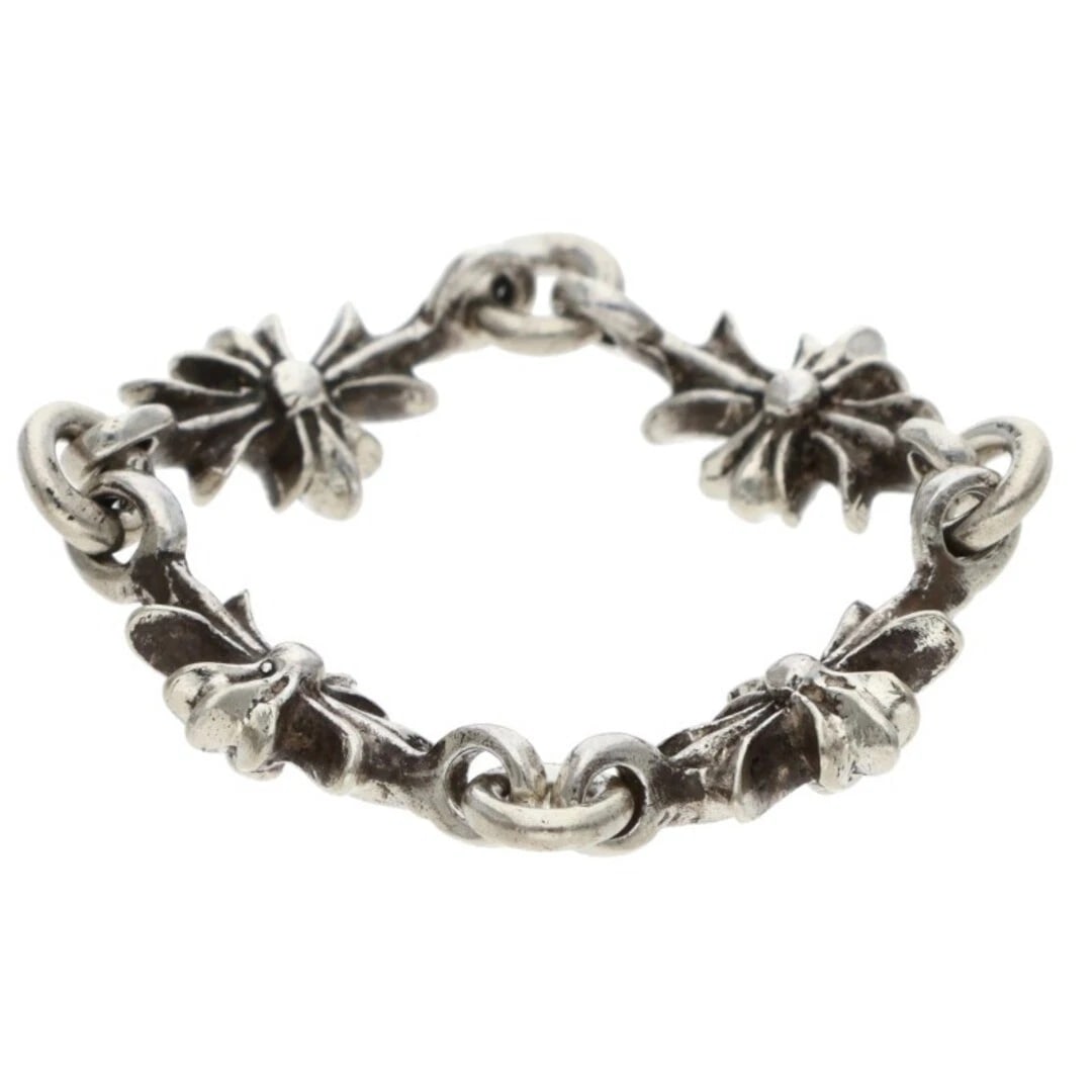 CHROME HEARTS RING TINY ECH PLUS SILVER MEN'S - 4