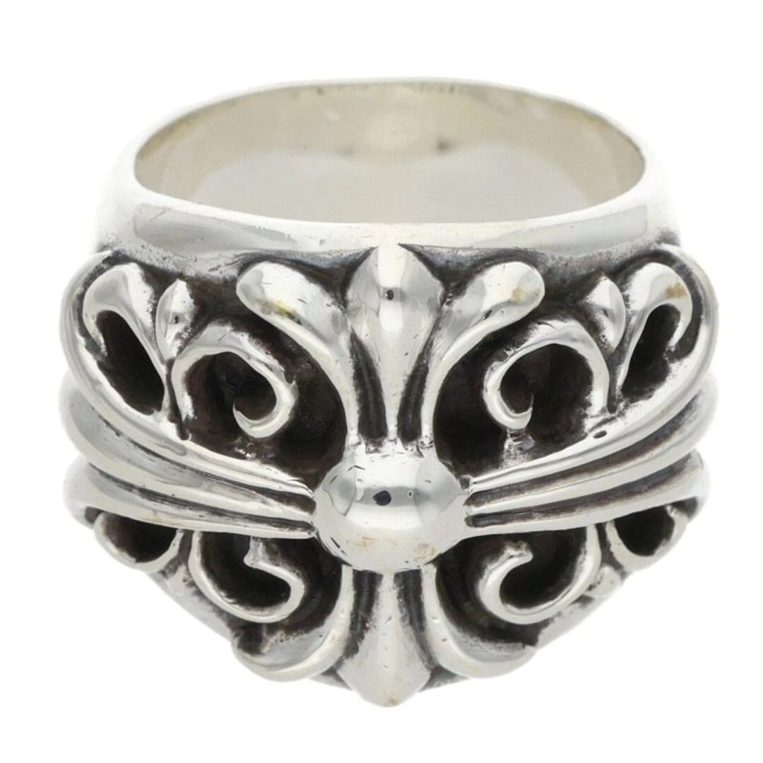 CHROME HEARTS KEEPER SILVER RING: Chrome Hearts KEEPER Silver Ring Brand: Chrome Hearts Type/Style: Ring Material: 925 Silver Color: silver Size: US Size 14 Accessories: None Accessories Notice: When purchasing pre-owned goods,
