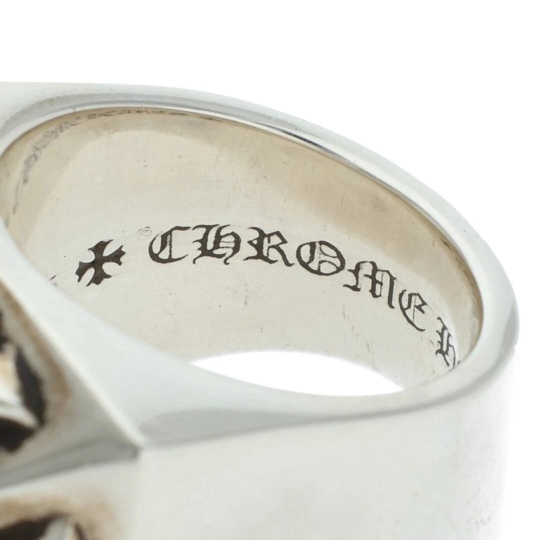 CHROME HEARTS CH PLUS PYRAMID SILVER RING - 3