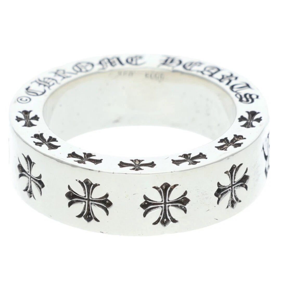 CHROME HEARTS SPACER FOREVER SILVER RING: Chrome Hearts Spacer Forever Silver Ring Brand: Chrome Hearts Type/Style: Ring Material: 925 Silver Color: silver Size: US Size 8 Accessories: None Accessories Notice: When purchasing pre-