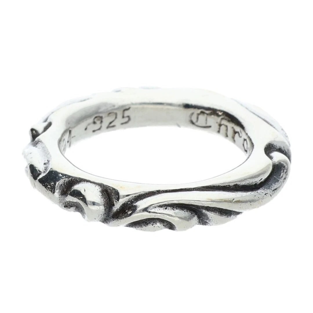 CHROME HEARTS SCRL BAND SCROLL SILVER RING - 2