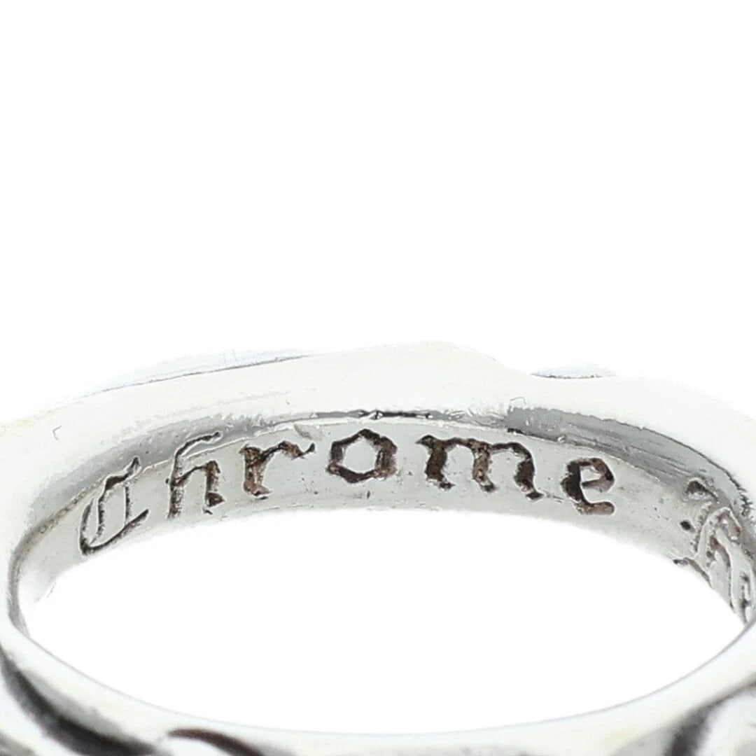 CHROME HEARTS SCRL BAND SCROLL SILVER RING - 3