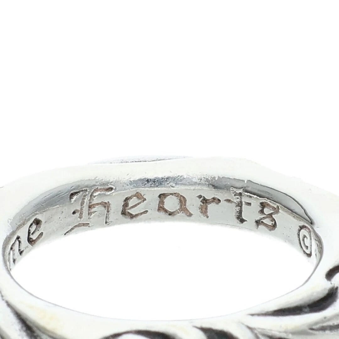 CHROME HEARTS SCRL BAND SCROLL SILVER RING - 4