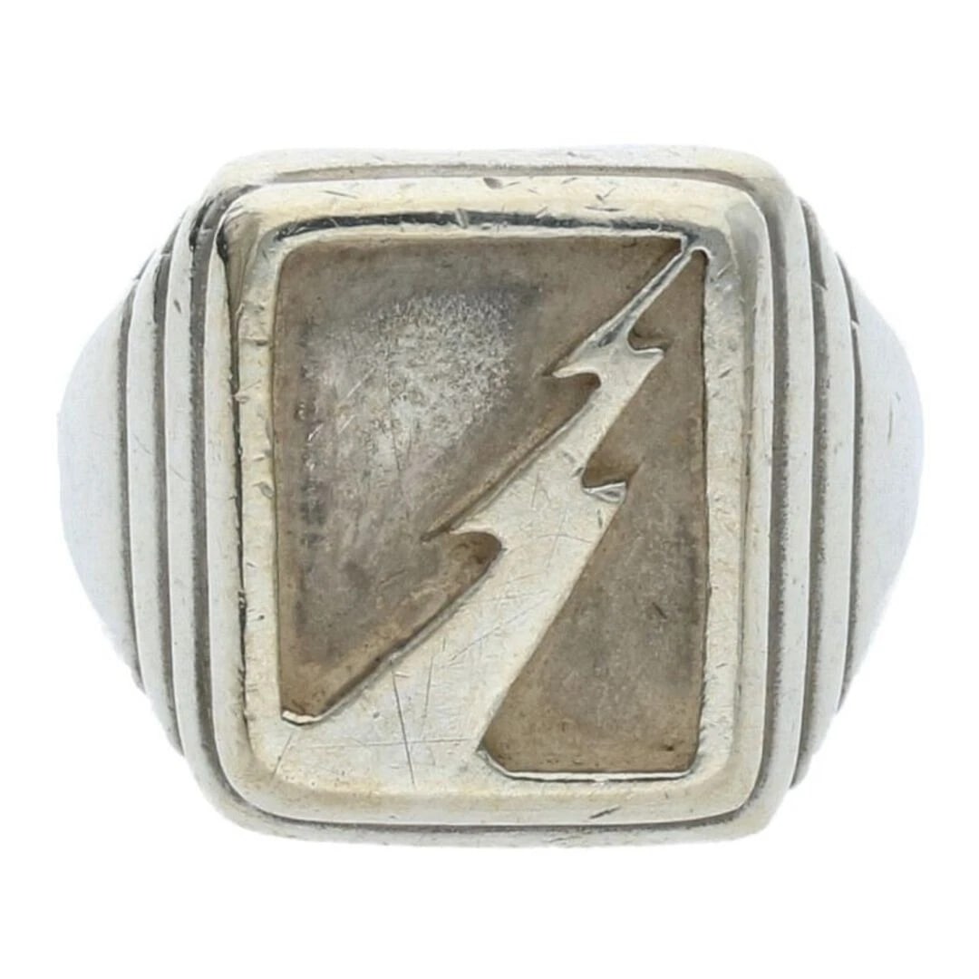 GOROWS THUNDER RING MEN'S: Gorows Thunder Ring Men's Brand: goro's Type/Style: Ring Material: 925 Silver Color: silver Size: US Size 15 Accessories: None Accessories Notice: When purchasing pre-owned goods, please refer to the