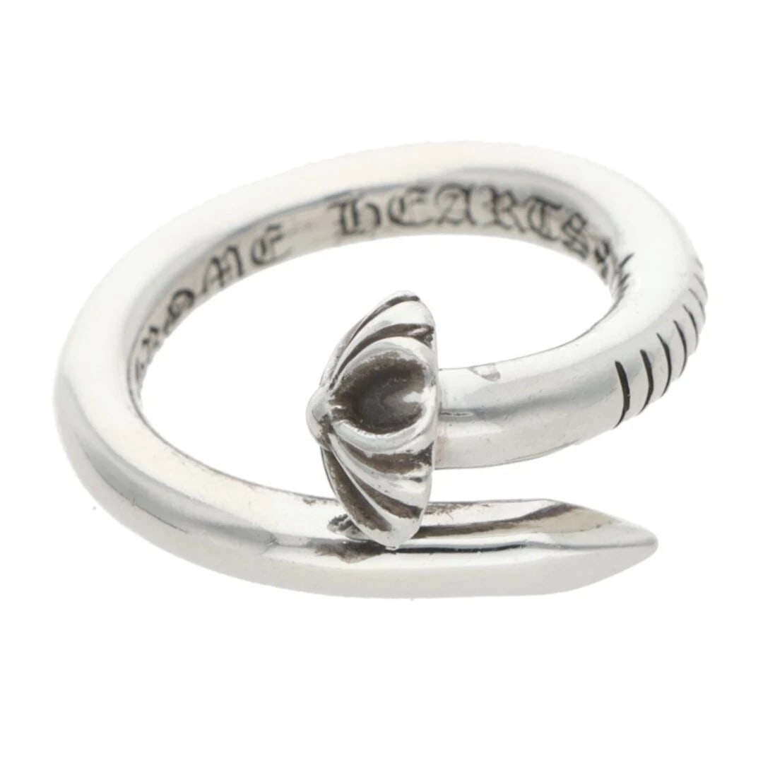 CHROME HEARTS NAIL CRSBALL CROSS BALL SILVER RING: Chrome Hearts Nail CRSBALL Cross Ball Silver Ring Brand: Chrome Hearts Type/Style: Ring Material: 925 Silver Color: silver Size: US Size 6 Accessories: None Accessories Notice: When purchasing