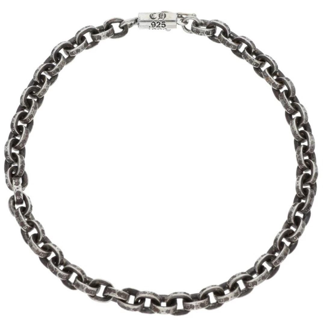 CHROME HEARTS PAPER CHAIN SILVER BRACELET: Chrome Hearts Paper Chain Silver Bracelet Brand: Chrome Hearts Type/Style: Others Material: 925 Silver Color: silver Size: total length 21cm Accessories: None Accessories Notice: When purchasing