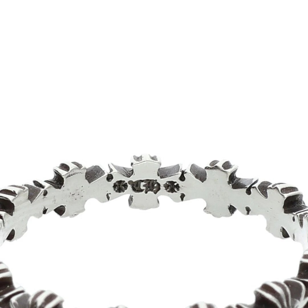 CHROME HEARTS TINY E CH PLS BAND ECH PLUS SILVER RING - 2