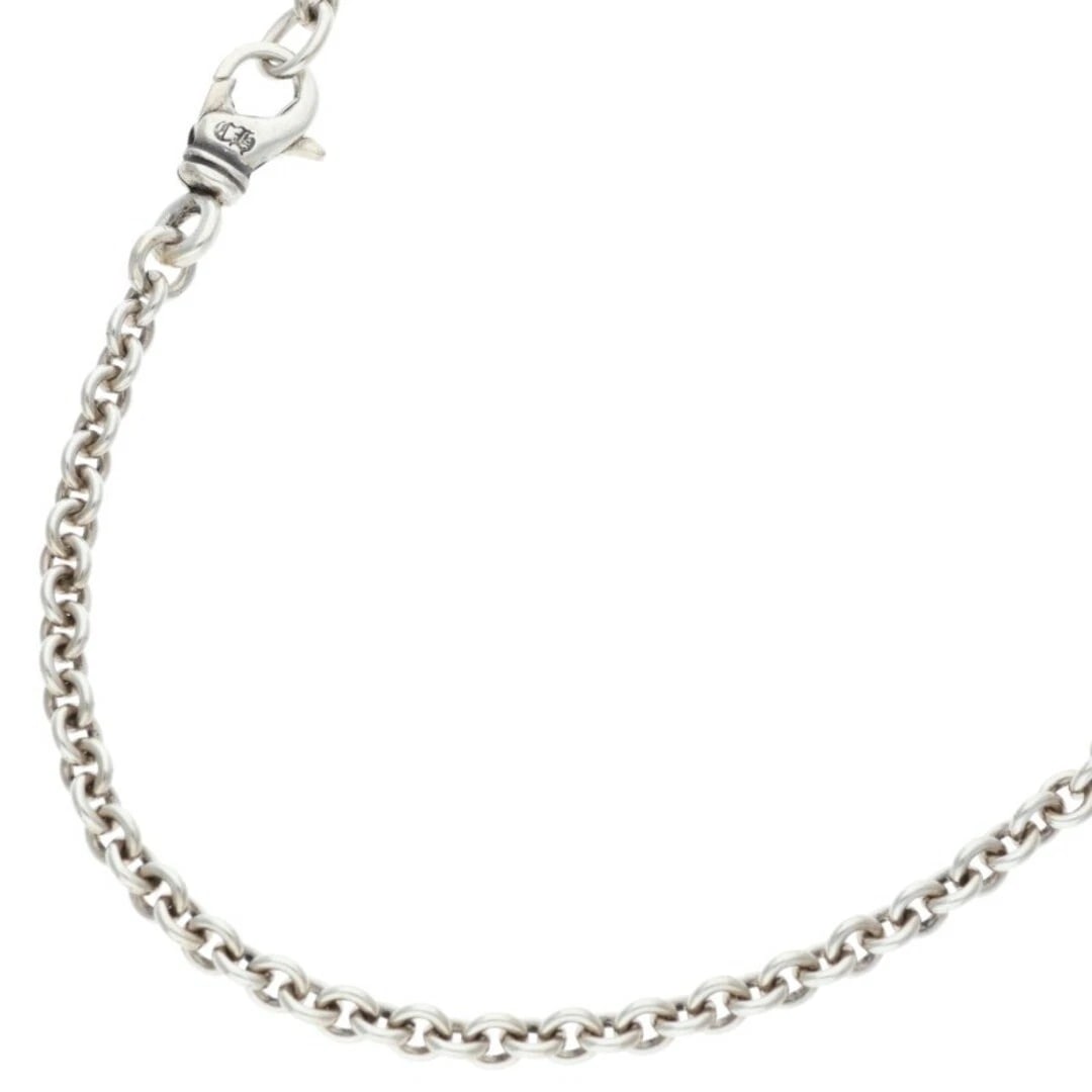 CHROME HEARTS NE CHAIN SILVER NECKLACE: Chrome Hearts NE CHAIN Silver Necklace Brand: Chrome Hearts Type/Style: Necklace Material: 925 Silver Color: silver Size: total length 61cm Accessories: None Accessories Notice: When purchasing