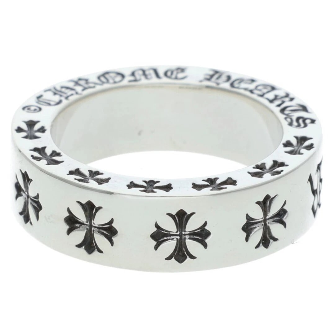 CHROME HEARTS SPACER FOREVER SILVER: Chrome Hearts Spacer Forever Silver Brand: Chrome Hearts Type/Style: Ring Material: 925 Silver Color: silver Size: US Size 9 Accessories: None Accessories Notice: When purchasing pre-owned