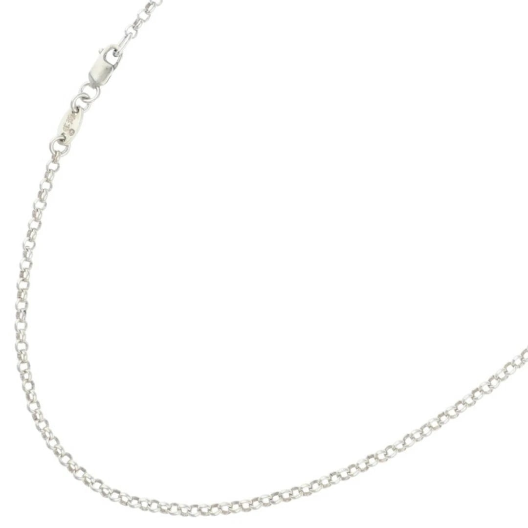 CHROME HEARTS NECKCHAIN ROLL CHAIN SILVER NECKLACE: Chrome hearts NECKCHAIN roll chain silver necklace Brand: Chrome Hearts Type/Style: Necklace Material: 925 Silver Color: silver Size: total length 52.5cm Accessories: None Accessories Noti