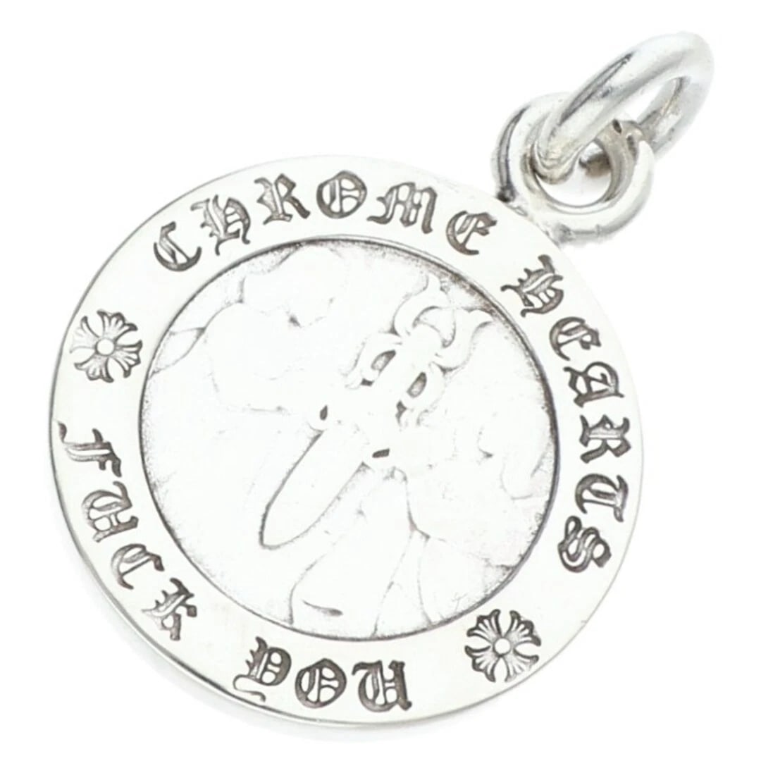 CHROME HEARTS MDL ANGEL MEDAL CHARM SILVER NECKLACE TOP: Chrome Hearts MDL Angel Medal Charm Silver Necklace Top Brand: Chrome Hearts Type/Style: Necklace Material: 925 Silver Color: silver Size: vertical 2.9cm Accessories: None Accessories Noti
