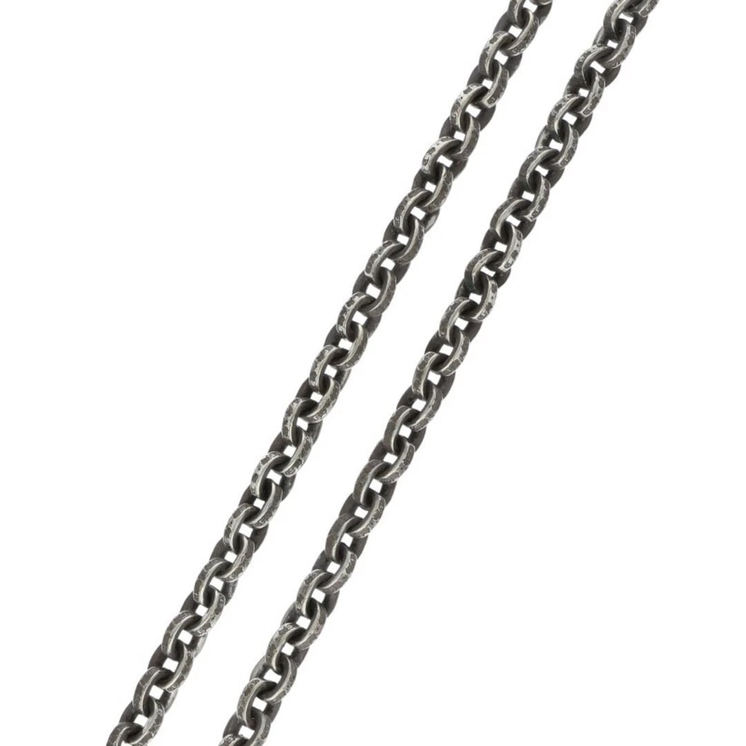 CHROME HEARTS PAPER CHAIN SILVER NECKLACE: Chrome Hearts PAPER CHAIN Silver Necklace Brand: Chrome Hearts Type/Style: Necklace Material: 925 Silver Color: silver Size: total length 46cm Accessories: None Accessories Notice: When purchasing