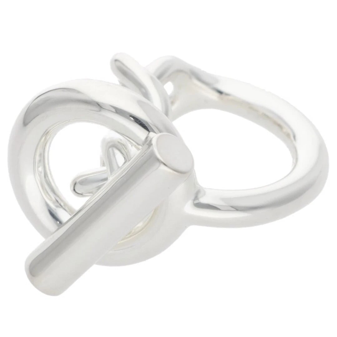 HERMES CROISETTE SILVER RING MEN'S - 3