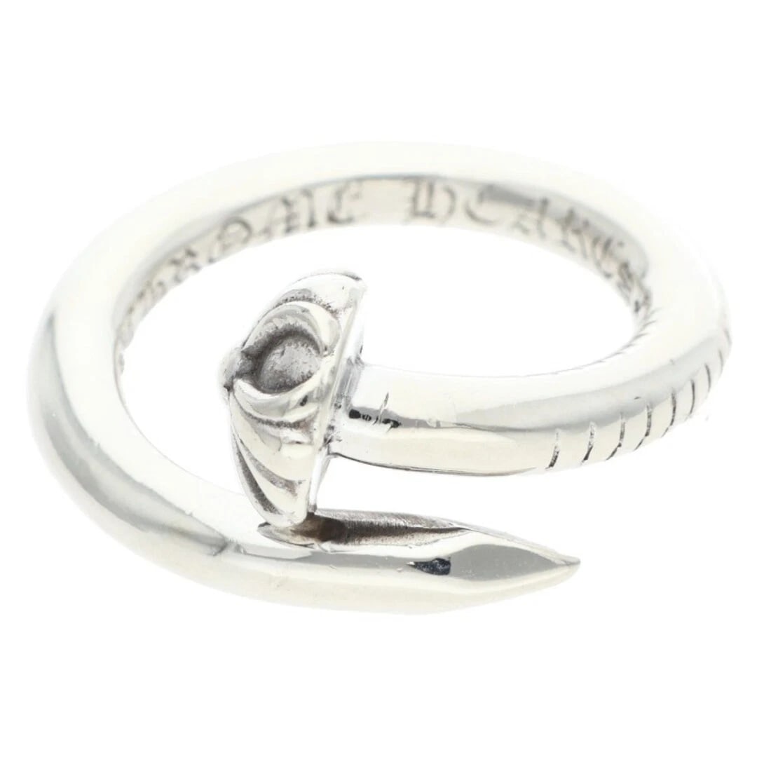 CHROME HEARTS NAIL CROSSBALL SILVER RING: Chrome Hearts NAIL Crossball Silver Ring Brand: Chrome Hearts Type/Style: Ring Material: 925 Silver Color: silver Size: US Size 9 Accessories: None Accessories Notice: When purchasing pre-owned