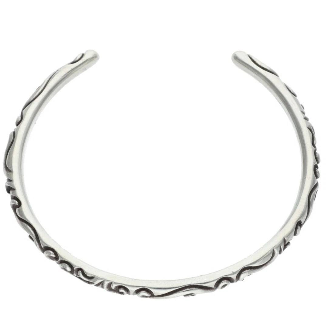 CHROME HEARTS BANGLE SCROLL BAND SILVER - 3