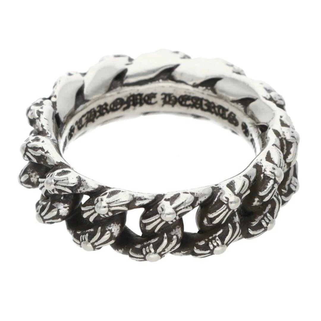 CHROME HEARTS BABY CLASSIC SILVER RING: Chrome Hearts BABY Classic Silver Ring Brand: Chrome Hearts Type/Style: Ring Material: 925 Silver Color: silver Size: US Size 9 Accessories: None Accessories Notice: When purchasing pre-ow