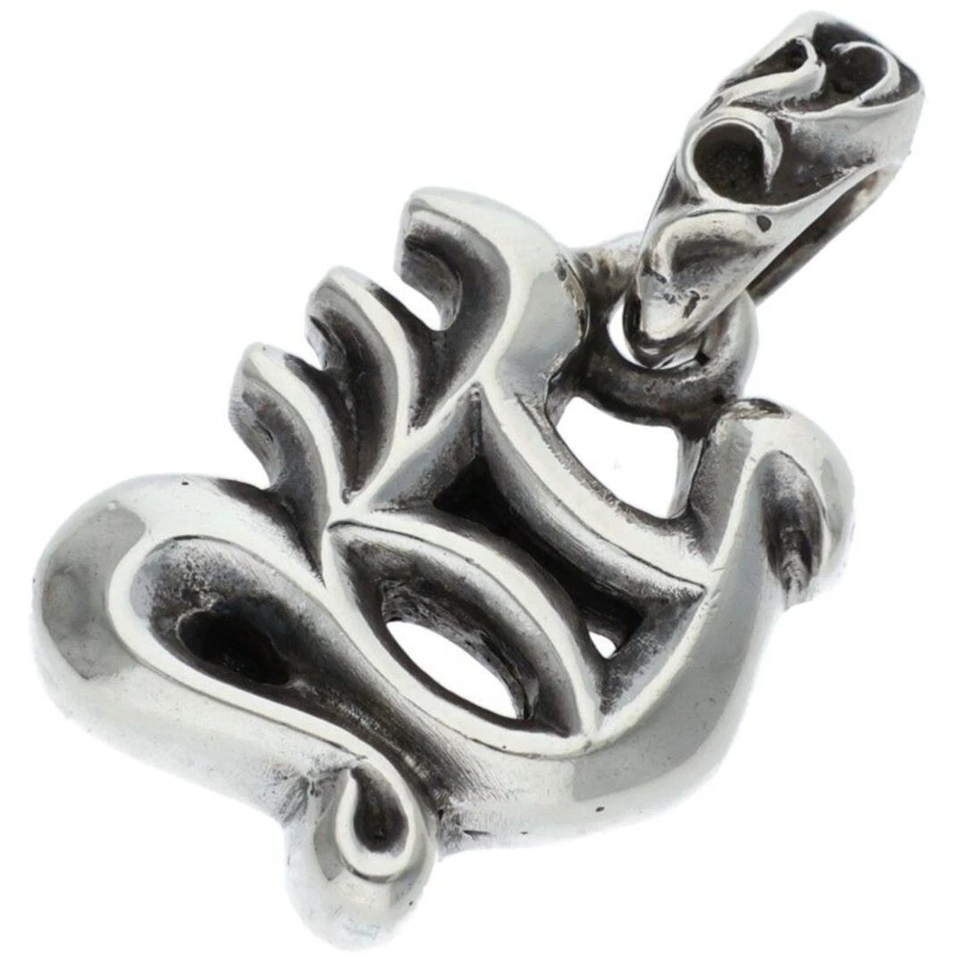 CHROME HEARTS ALPHABET CHARM NECKLACE TOP: Chrome Hearts Alphabet Charm Necklace Top Brand: Chrome Hearts Type/Style: Necklace Material: 925 Silver Color: silver Size: vertical 2.6cm Accessories: None Accessories Notice: When purchasing