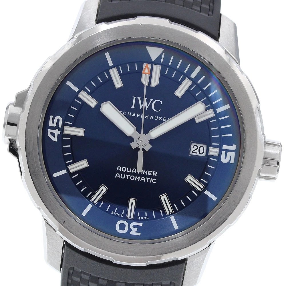 IWC SCHAFFHAUSEN AQUATIMER EXPEDITION COUSTEAU WATCH: IWC SCHAFFHAUSEN Aquatimer Expedition Cousteau Watch Brand: IWC SCHAFFHAUSEN Type/Style: Wristwatch Material: Band Material rubber, Case Material Stainless Steel Color: Band Color black, Case Color