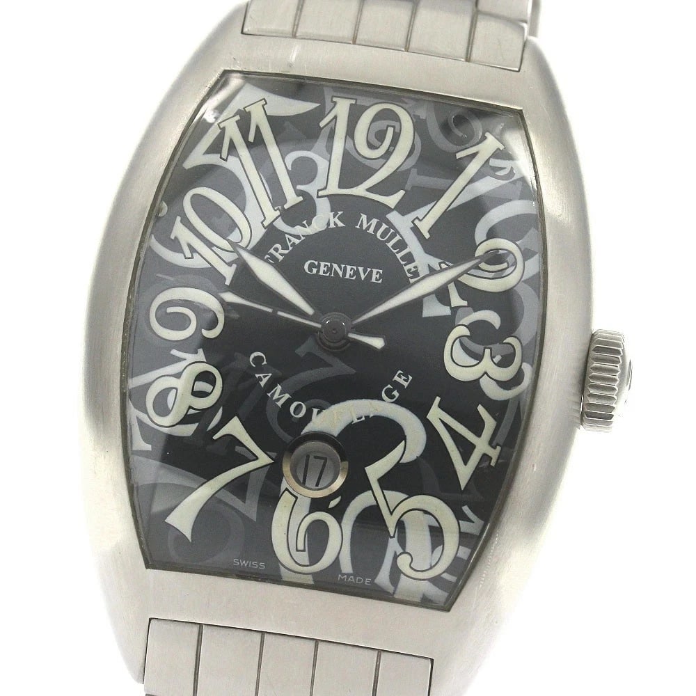 FRANCK MULLER CASABLANCA TONO CURVEX CAMOUFLAGE WATCH: FRANCK MULLER Casablanca Tono Curvex camouflage Watch Brand: FRANCK MULLER Type/Style: Wristwatch Material: Band Material Stainless Steel, Case Material Stainless Steel Color: Band Color Silver, Case 