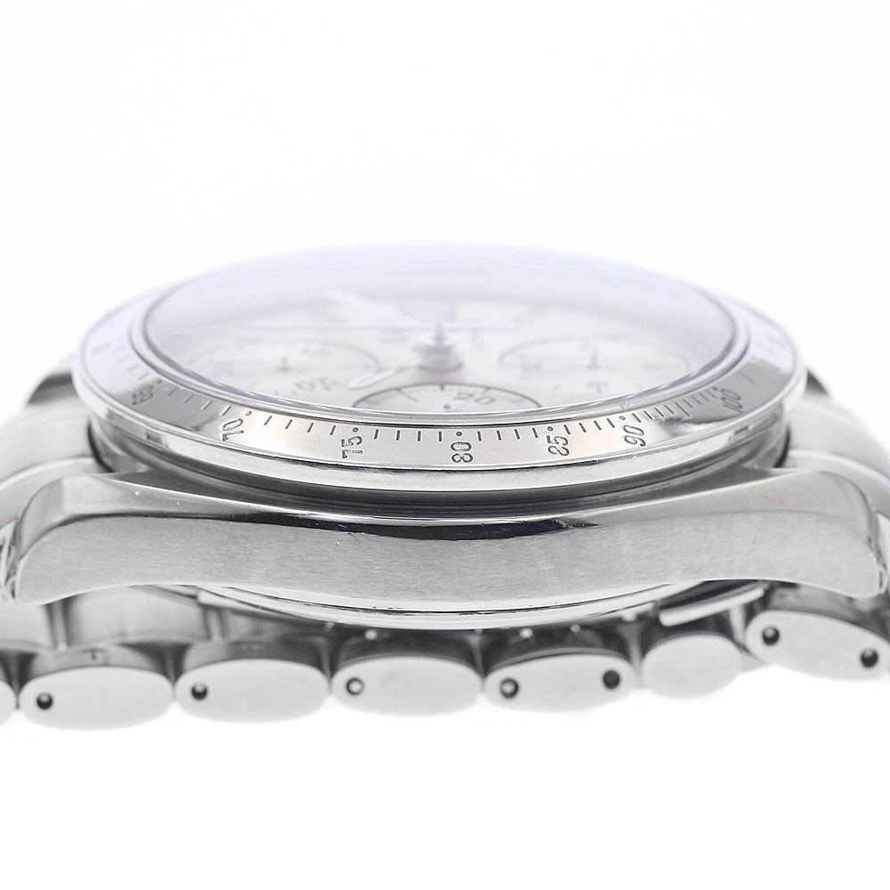 OMEGA SPEEDMASTER DATE SILVER DIAL AUTOMATIC WATCH - 5