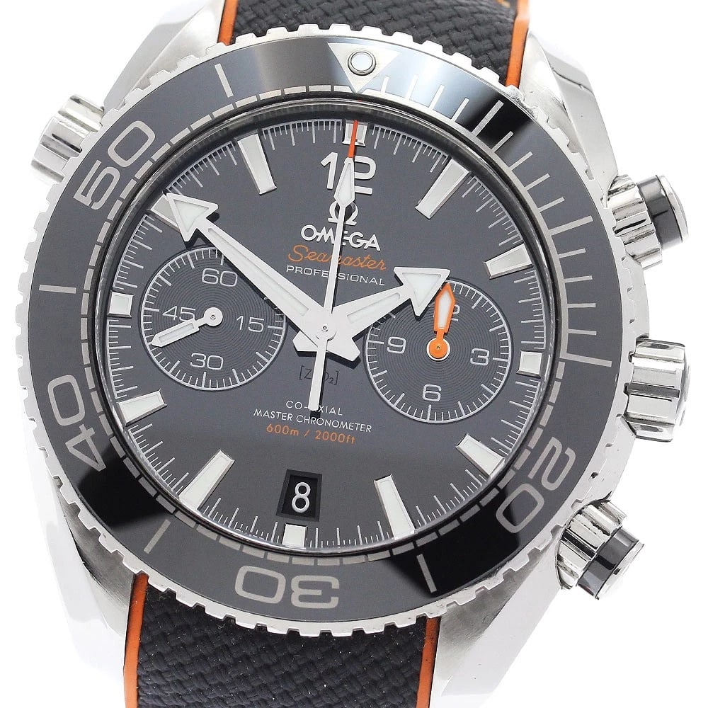 OMEGA SEAMASTER PLANET OCEAN AUTOMATIC WATCH: OMEGA Seamaster Planet Ocean Automatic Watch Brand: OMEGA Type/Style: Wristwatch Material: Band Material rubber, Case Material Stainless Steel Color: Band Color Black / orange, Case Color Silver, Dial
