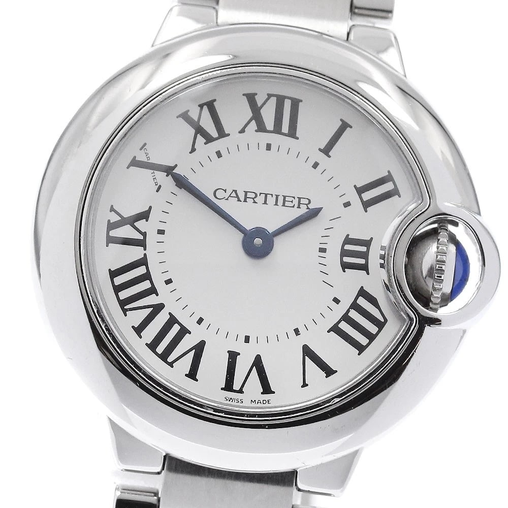CARTIER BARON BLUE SMW69010Z4 SILVER DIAL QUARTZ WATCH: CARTIER Baron blue SMW69010Z4 Silver Dial Quartz Watch Brand: CARTIER Type/Style: Wristwatch Material: Band Material Stainless Steel, Case Material Stainless Steel Color: Band Color Silver, Case Color