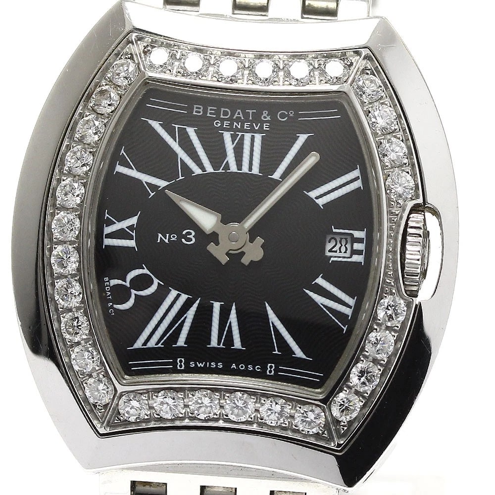 BEDAT&CO NO.3 TONNEAU WATCH DATE BLACK DIAL QUARTZ WATCH: BEDAT&Co No.3 Tonneau Watch date black Dial Quartz Watch Brand: BEDAT&Co Type/Style: Wristwatch Material: Band Material Stainless Steel, Case Material Stainless Steel Color: Band Color Silver, Case