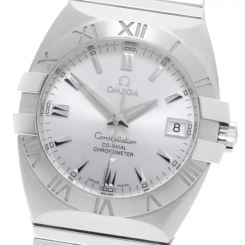 OMEGA CONSTELLATION DOUBLE EAGLE DATE SILVER DIAL AUTOMATIC WATCH: OMEGA Constellation Double Eagle Date Silver Dial Automatic Watch Brand: OMEGA Type/Style: Wristwatch Material: Band Material Stainless Steel, Case Material Stainless Steel Color: Band Color Silver,