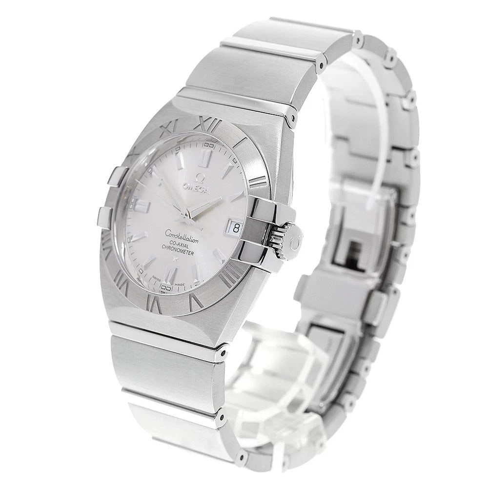 OMEGA CONSTELLATION DOUBLE EAGLE DATE SILVER DIAL AUTOMATIC WATCH - 2