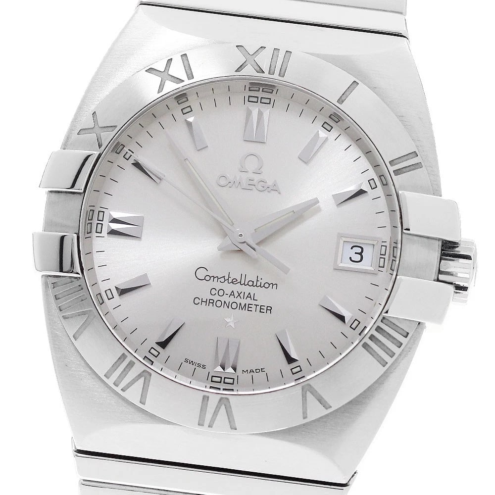 OMEGA CONSTELLATION DOUBLE EAGLE DATE AUTOMATIC WATCH: OMEGA Constellation Double Eagle Date Automatic Watch Brand: OMEGA Type/Style: Wristwatch Material: Band Material Stainless Steel, Case Material Stainless Steel Color: Band Color Silver, Case Color