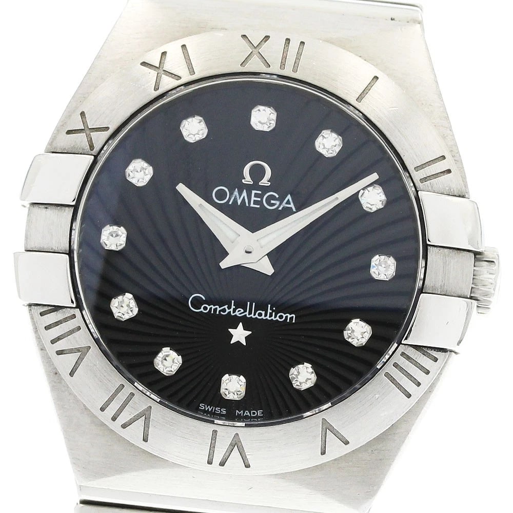 OMEGA CONSTELLATION DIAMOND QUARTZ WATCH: OMEGA Constellation Diamond Quartz Watch Brand: OMEGA Type/Style: Wristwatch Material: Band Material Stainless Steel, Case Material Stainless Steel Color: Band Color Silver, Case Color Silver, Dial