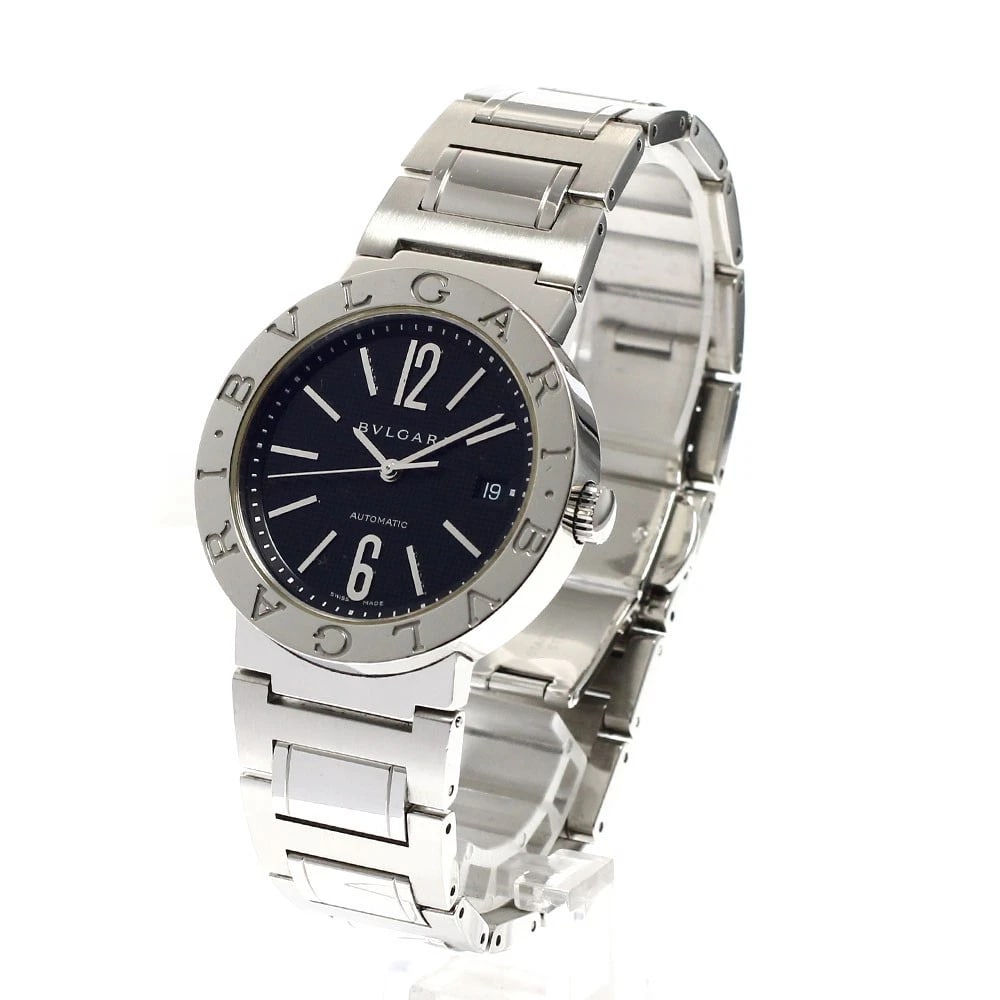 BVLGARI DATE BLACK DIAL AUTOMATIC WATCH - 2