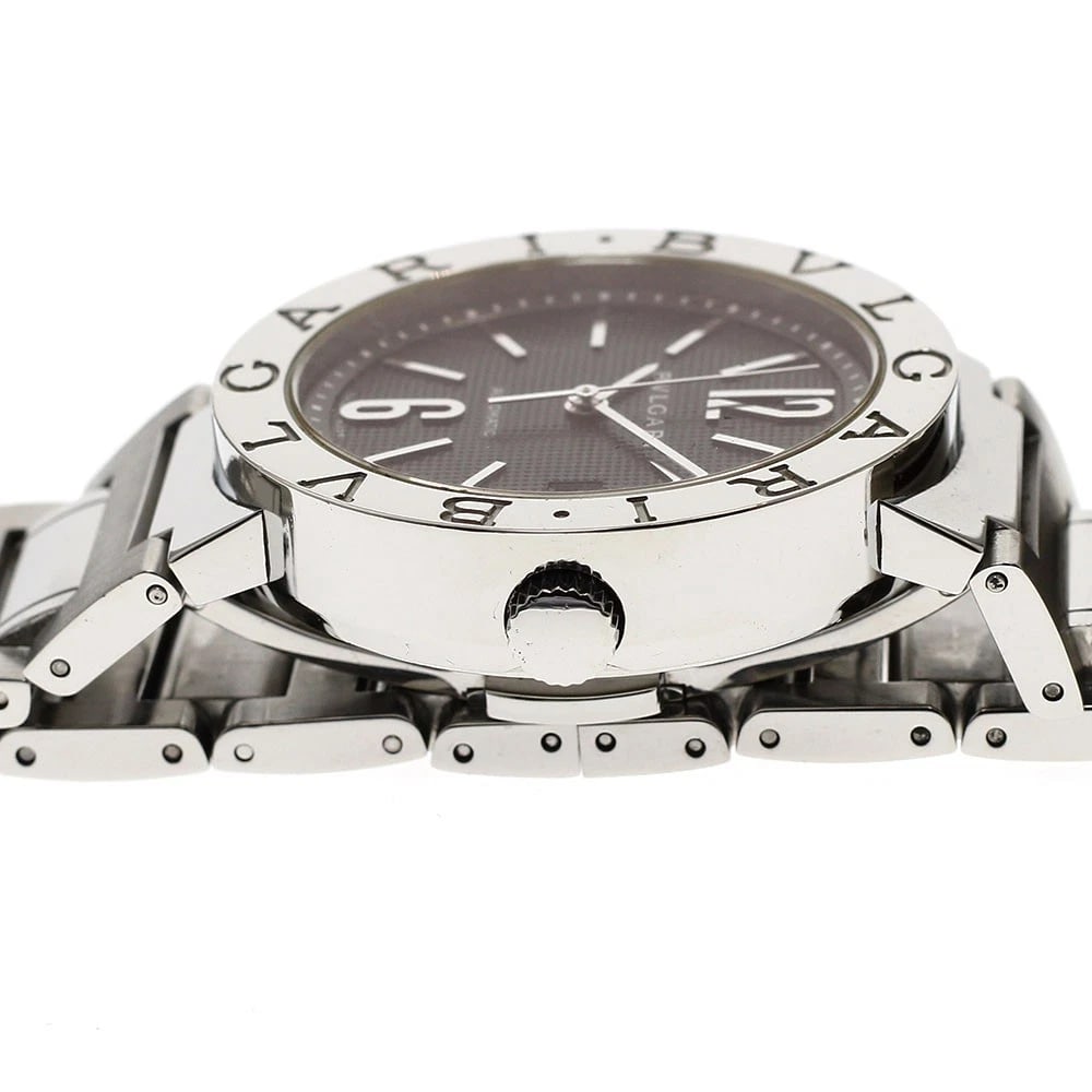 BVLGARI DATE BLACK DIAL AUTOMATIC WATCH - 3