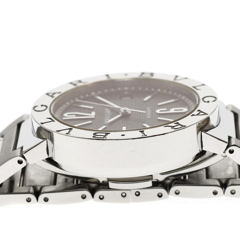 BVLGARI DATE BLACK DIAL AUTOMATIC WATCH - 4