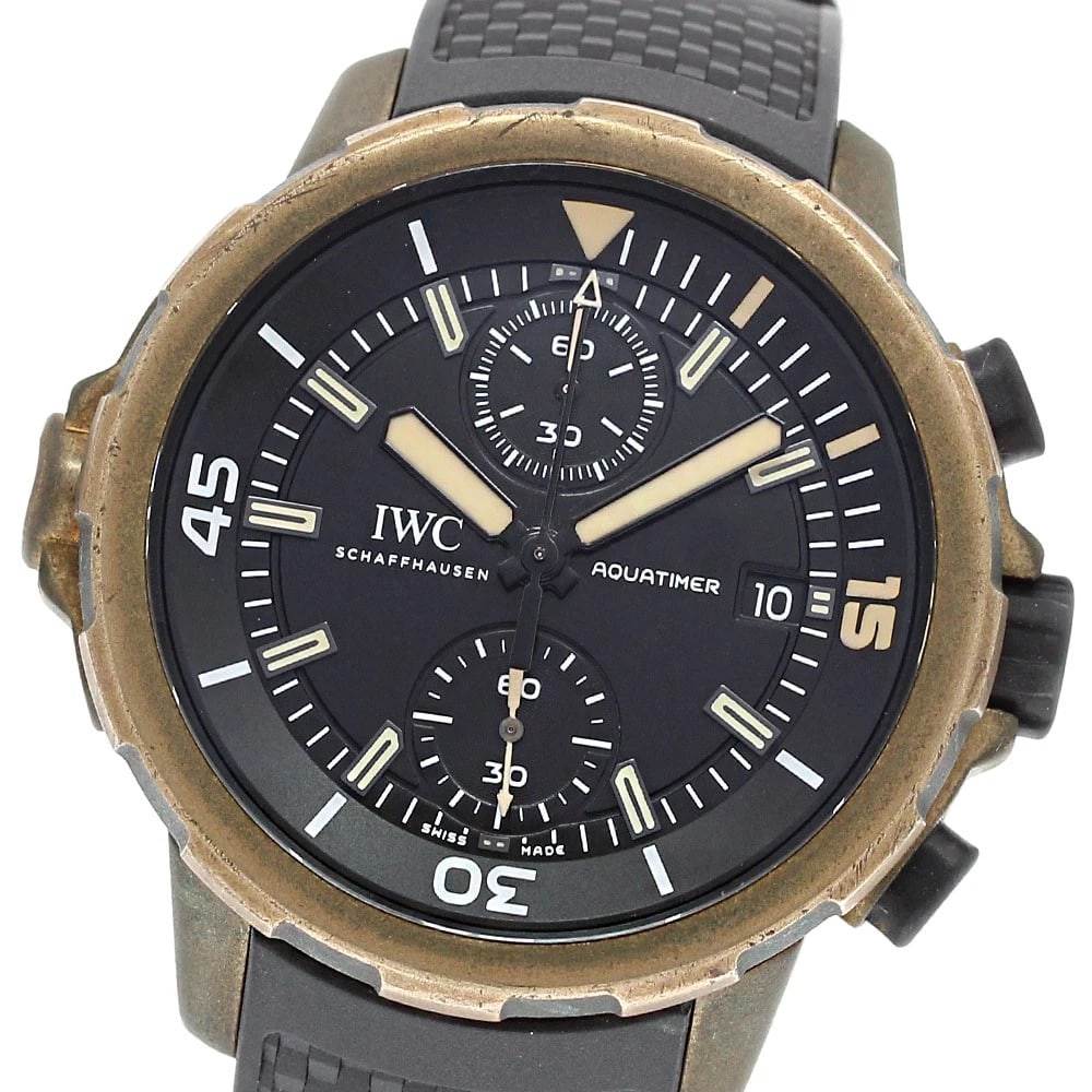 IWC SCHAFFHAUSEN AQUATIMER EXPEDITION CHARLES DARWIN WATCH: IWC SCHAFFHAUSEN Aquatimer Expedition Charles Darwin Watch Brand: IWC SCHAFFHAUSEN Type/Style: Wristwatch Material: Band Material rubber, Case Material bronze Color: Band Color black, Case Color