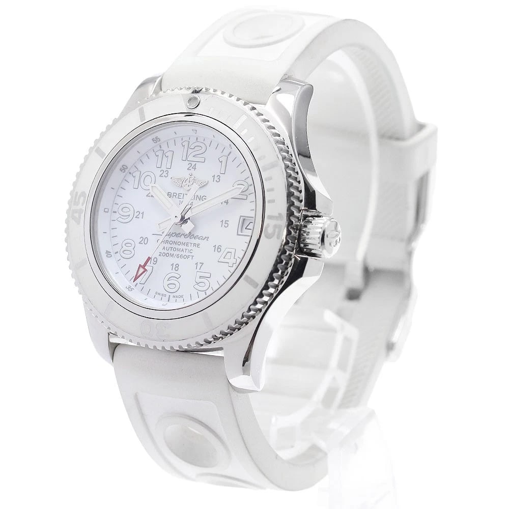 BREITLING SUPER OCEAN DATE WHITE DIAL AUTOMATIC WATCH - 2