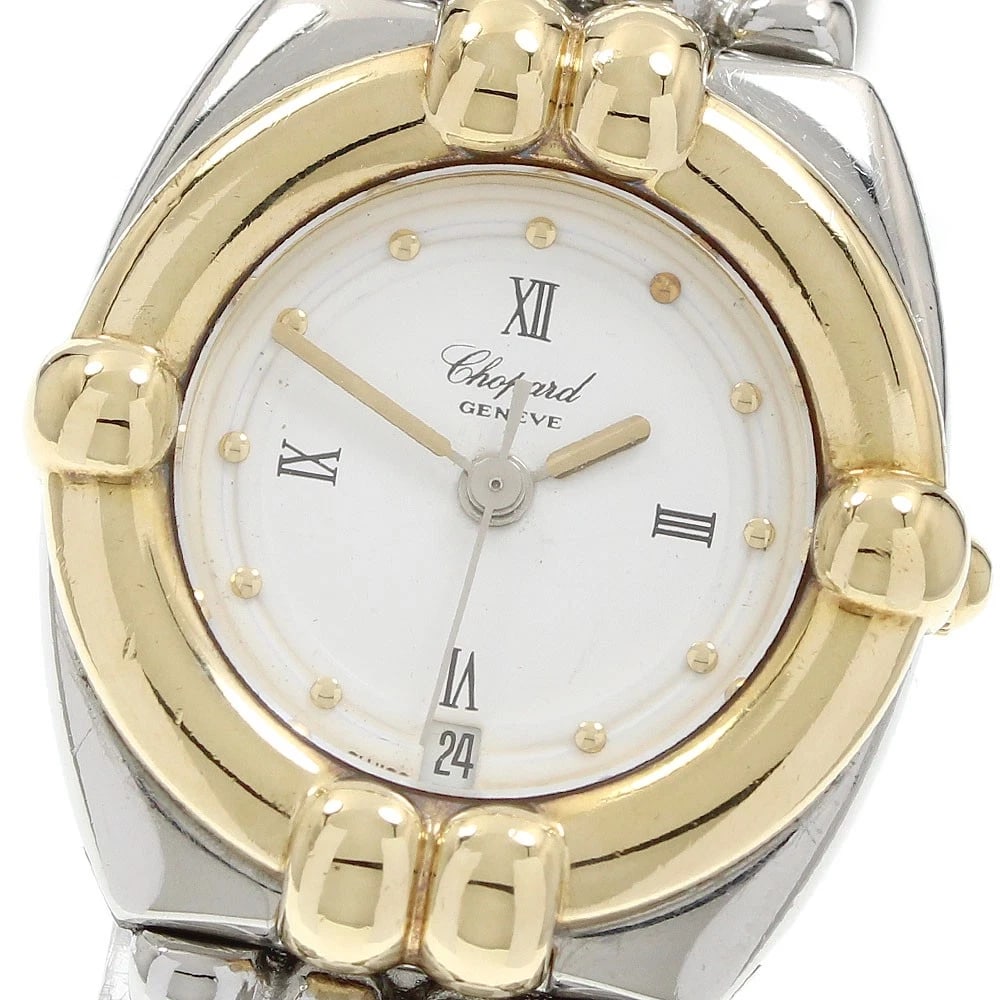 CHOPARD GSTAAD WHITE DIAL QUARTZ WATCH: Chopard gstaad white Dial Quartz Watch Brand: Chopard Type/Style: Wristwatch Material: Band Material YG/Stainless Steel, Case Material YG/Stainless Steel Color: Band Color Silver / Gold, Case Color Si
