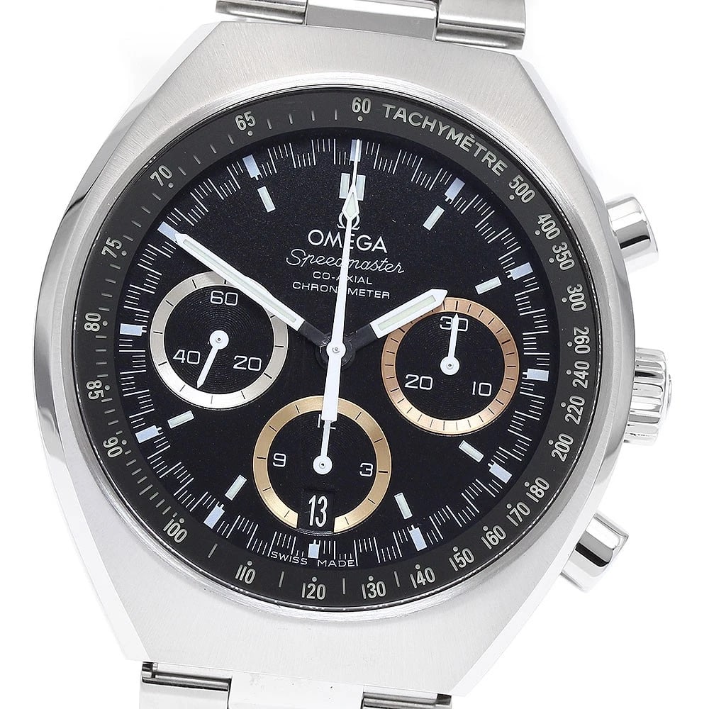 OMEGA SPEEDMASTER MARK II BLACK DIAL AUTOMATIC WATCH: OMEGA Speedmaster Mark II black Dial Automatic Watch Brand: OMEGA Type/Style: Wristwatch Material: Band Material Stainless Steel, Case Material Stainless Steel Color: Band Color Silver, Case Color