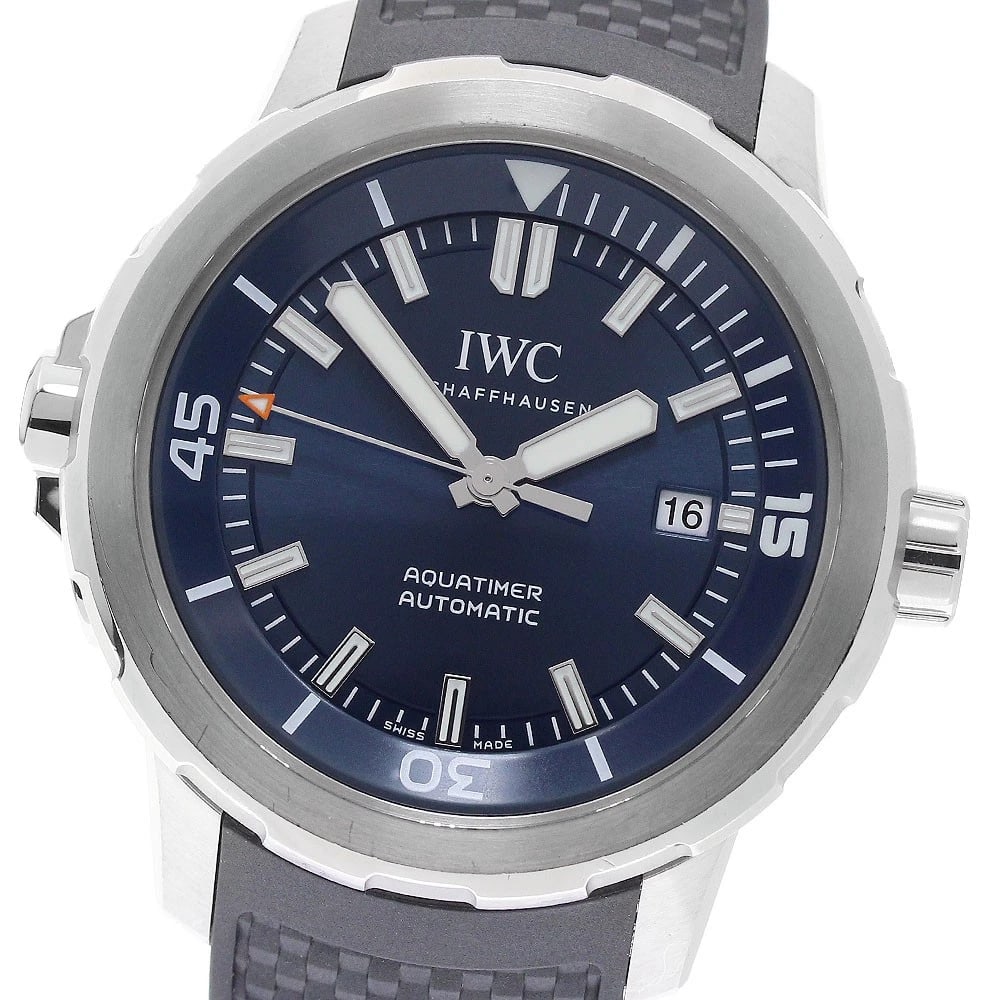 IWC SCHAFFHAUSEN AQUATIMER EXPEDITION JACQUES-YVES COUSTEAU WATCH: IWC SCHAFFHAUSEN Aquatimer Expedition Jacques-Yves Cousteau Watch Brand: IWC SCHAFFHAUSEN Type/Style: Wristwatch Material: Band Material rubber, Case Material Stainless Steel Color: Band Color black,