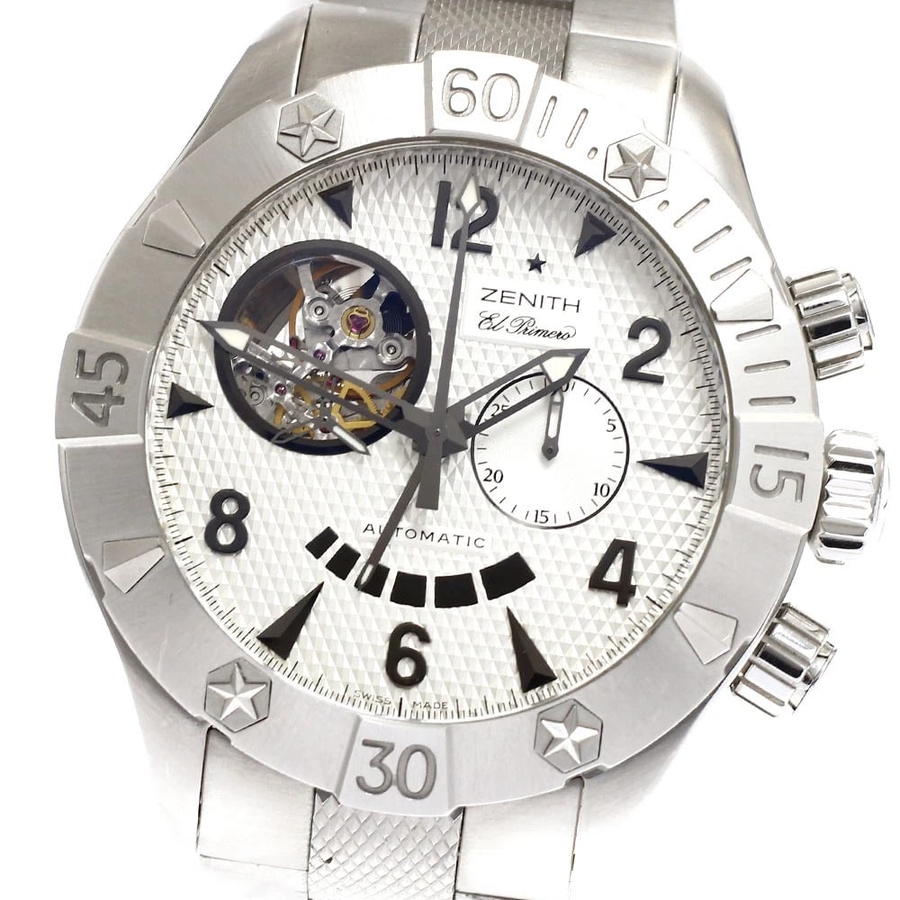 ZENITH DEFY CLASSIC OPEN POWER RESERVE WATCH: ZENITH Defy Classic Open Power reserve Watch Brand: ZENITH Type/Style: Wristwatch Material: Band Material Stainless Steel, Case Material Stainless Steel Color: Band Color Silver, Case Color Silver,