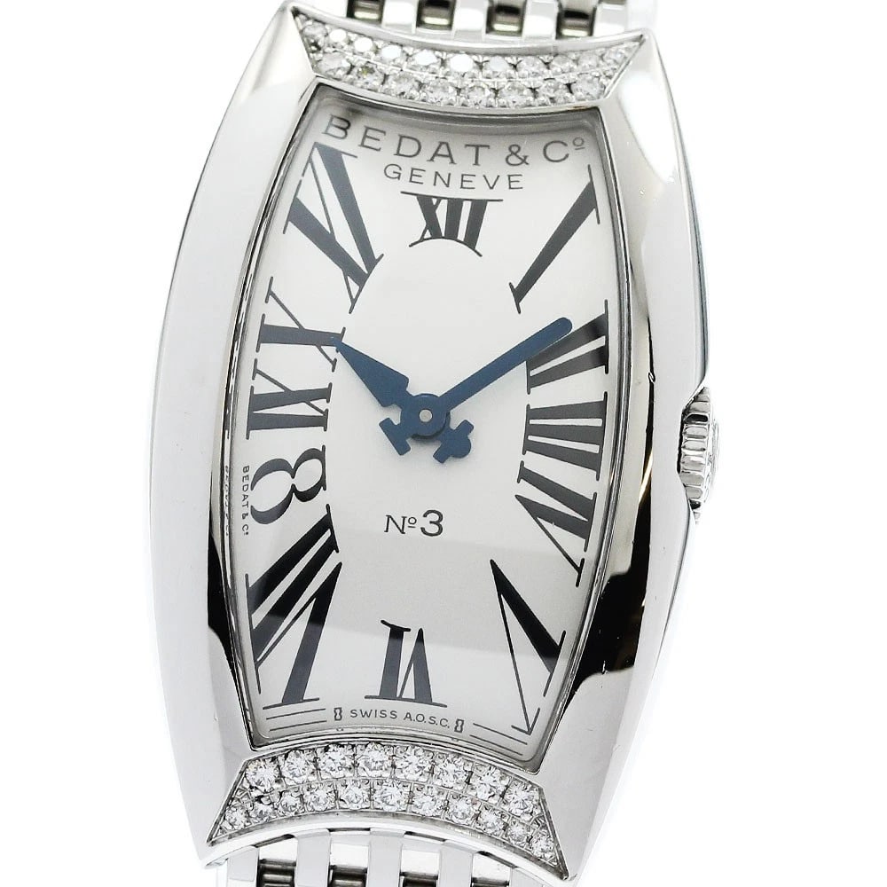 BEDAT&CO DIAMOND SILVER DIAL QUARTZ WATCH: BEDAT&Co Diamond Silver Dial Quartz Watch Brand: BEDAT&Co Type/Style: Wristwatch Material: Band Material Stainless Steel, Case Material Stainless Steel Color: Band Color Silver, Case Color Silver,
