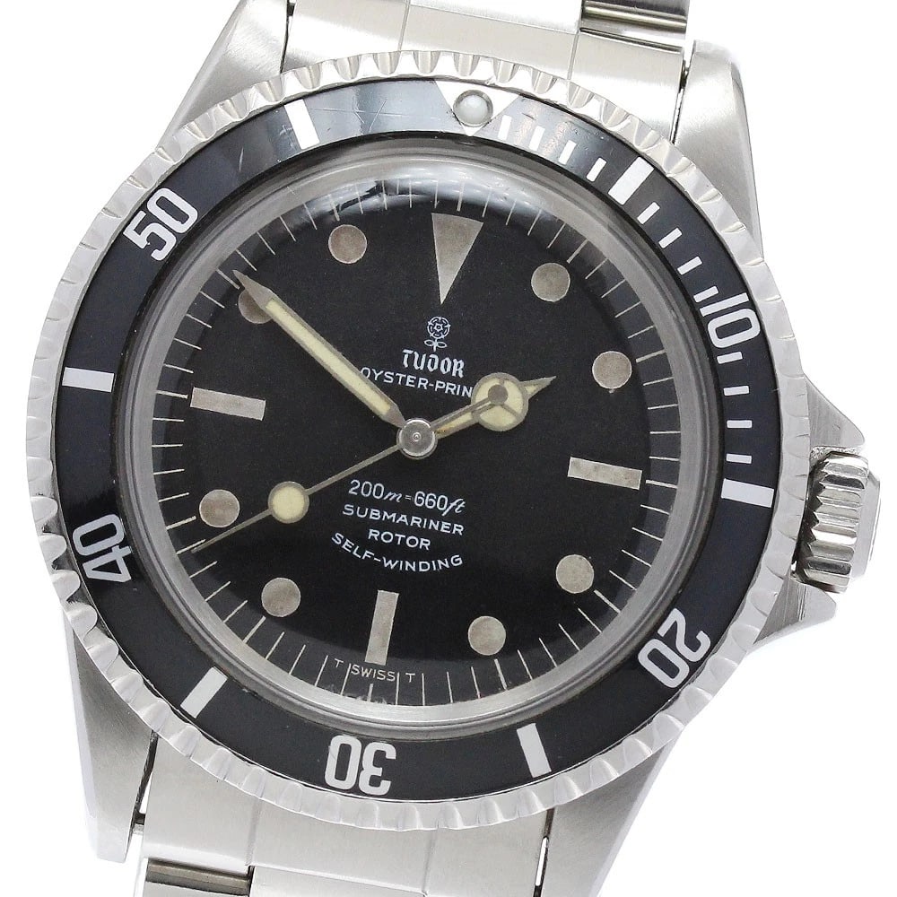 TUDOR OYSTER PRINCE SUBMARINER BLACK DIAL AUTOMATIC WATCH: TUDOR Oyster Prince Submariner black Dial Automatic Watch Brand: TUDOR Type/Style: Wristwatch Material: Band Material Stainless Steel, Case Material Stainless Steel Color: Band Color Silver-, Case