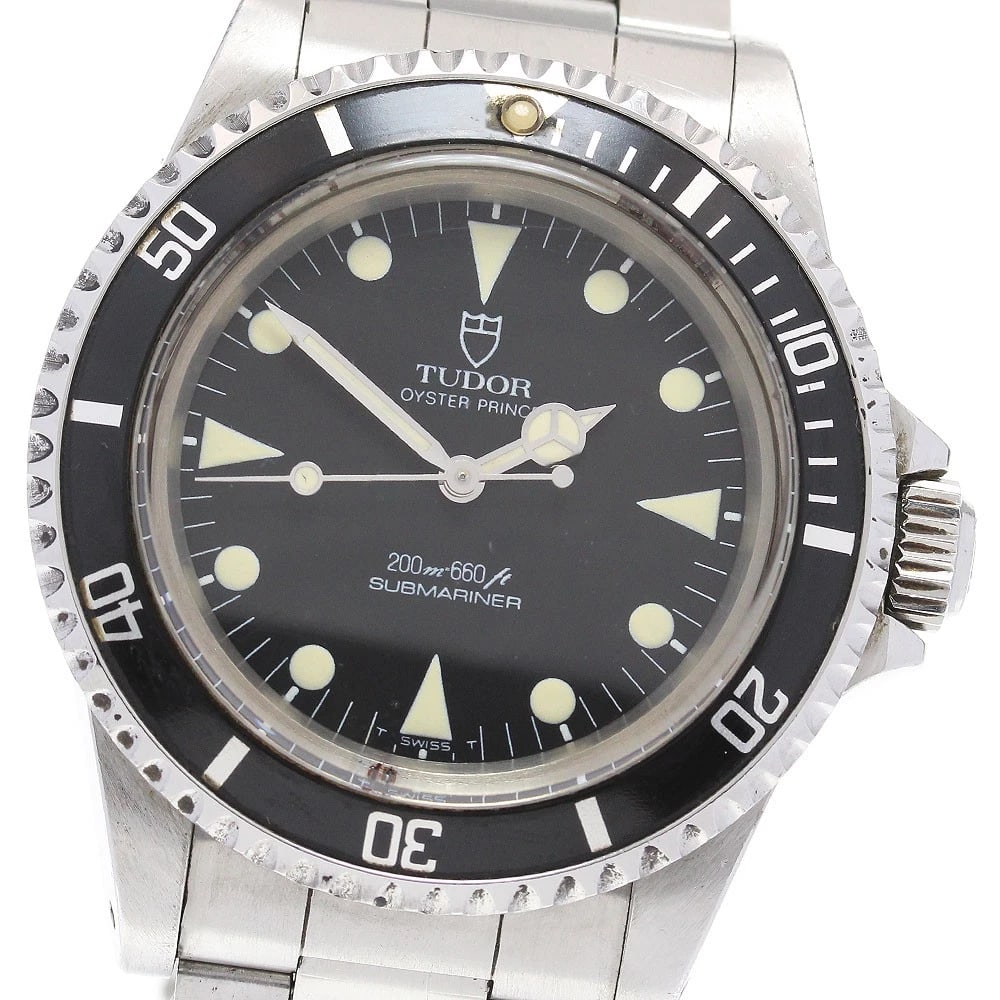 TUDOR OYSTER PRINCE SUBMARINER SQUARE HAND AUTOMATIC WATCH: TUDOR Oyster Prince Submariner Square Hand Automatic Watch Brand: TUDOR Type/Style: Wristwatch Material: Band Material Stainless Steel, Case Material Stainless Steel Color: Band Color Silver, Case