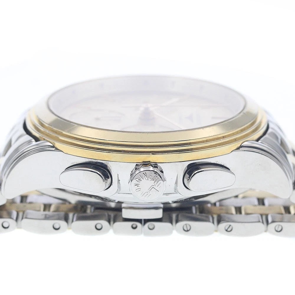LONGINES FLAGSHIP CHRONOGRAPH GOLD DIAL AUTOMATIC WATCH - 4